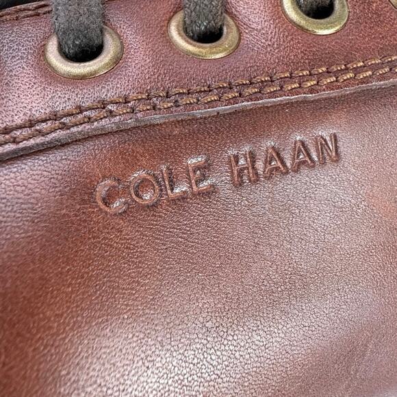 Cole Haan Grandpro Spectator Mens Brown Leather Low Top Lace Up Sneakers Shoes 8 - Picture 6 of 9